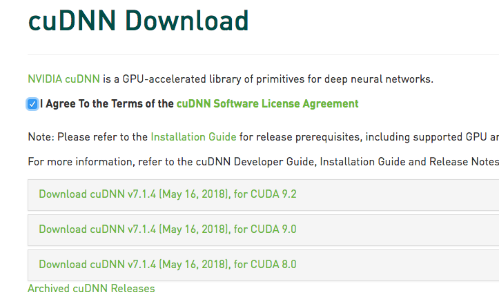 cudnn7.1.4 cuda9.2 ubuntu16.04